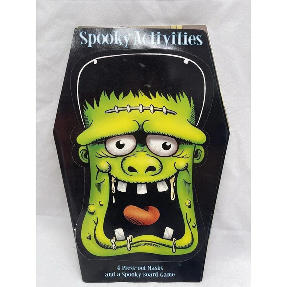 Spooky Box Of Books Halloween 4 Joke Books 4 Press Out Masks Board Game - Picture 1 of 13